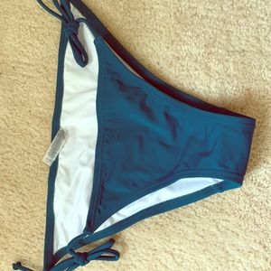 Blue bathing suit bottom